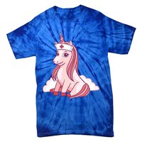 Nurse Unicorn Nursicorn Gift Tie-Dye T-Shirt