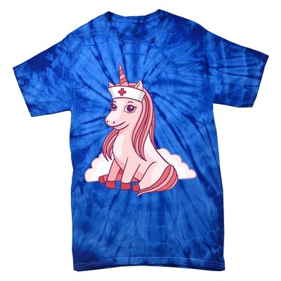 Nurse Unicorn Nursicorn Gift Tie-Dye T-Shirt