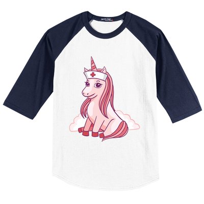 Nurse Unicorn Nursicorn Gift Baseball Sleeve Shirt