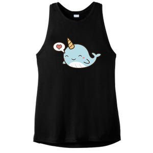 Narwhal Unicorn Of The Sea Kids Women Gifts Ladies PosiCharge Tri-Blend Wicking Tank