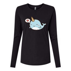 Narwhal Unicorn Of The Sea Kids Women Gifts Womens Cotton Relaxed Long Sleeve T-Shirt