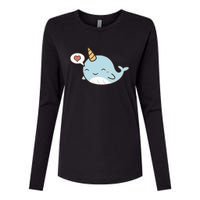 Narwhal Unicorn Of The Sea Kids Women Gifts Womens Cotton Relaxed Long Sleeve T-Shirt