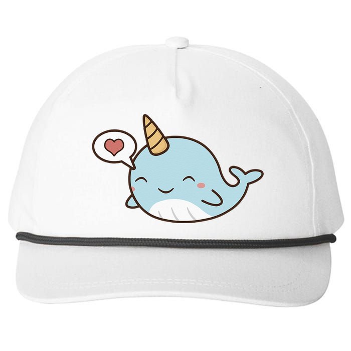 Narwhal Unicorn Of The Sea Kids Women Gifts Snapback Five-Panel Rope Hat