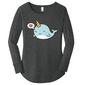 Narwhal Unicorn Of The Sea Kids Women Gifts Women's Perfect Tri Tunic Long Sleeve Shirt