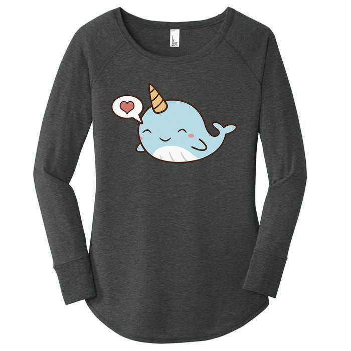 Narwhal Unicorn Of The Sea Kids Women Gifts Women's Perfect Tri Tunic Long Sleeve Shirt