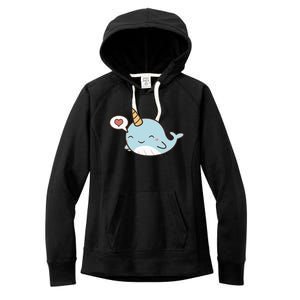 Narwhal Unicorn Of The Sea Kids Women Gifts Women's Fleece Hoodie