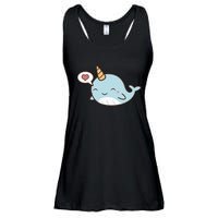 Narwhal Unicorn Of The Sea Kids Women Gifts Ladies Essential Flowy Tank