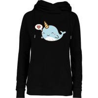 Narwhal Unicorn Of The Sea Kids Women Gifts Womens Funnel Neck Pullover Hood