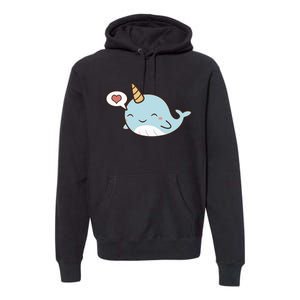 Narwhal Unicorn Of The Sea Kids Women Gifts Premium Hoodie