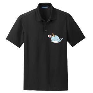 Narwhal Unicorn Of The Sea Kids Women Gifts Dry Zone Grid Polo