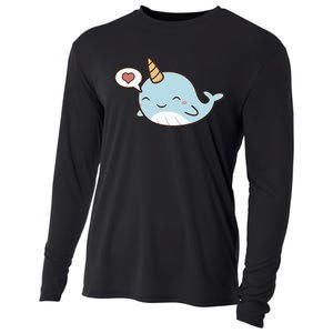 Narwhal Unicorn Of The Sea Kids Women Gifts Cooling Performance Long Sleeve Crew