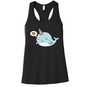 Narwhal Unicorn Of The Sea Kids Women Gifts Women's Racerback Tank