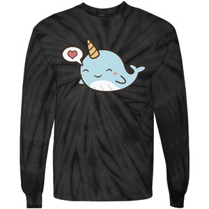 Narwhal Unicorn Of The Sea Kids Women Gifts Tie-Dye Long Sleeve Shirt