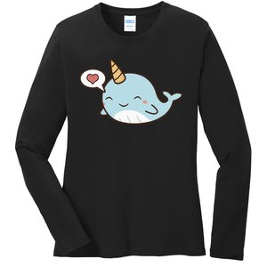 Narwhal Unicorn Of The Sea Kids Women Gifts Ladies Long Sleeve Shirt