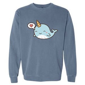 Narwhal Unicorn Of The Sea Kids Women Gifts Garment-Dyed Sweatshirt