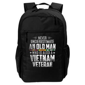 Never Underestimate OLD MAN Vietnam Veteran Dad Grandpa Daily Commute Backpack