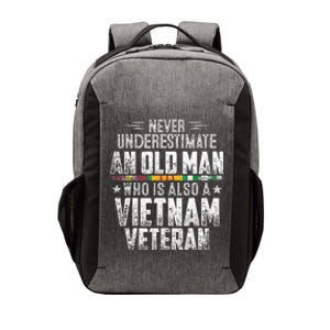 Never Underestimate OLD MAN Vietnam Veteran Dad Grandpa Vector Backpack