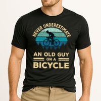 Never Underestimate Old Guy On Bicycle Cooling Performance Crew T-Shirt