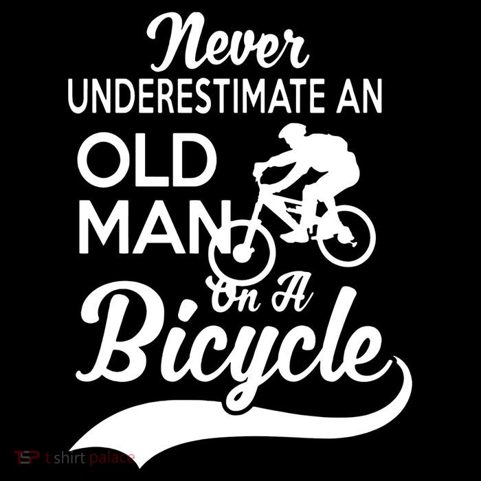 Never Underestimate Old Man Bicycle Sustainable Bucket Hat