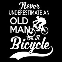 Never Underestimate Old Man Bicycle Cooling Performance Long Sleeve Crew
