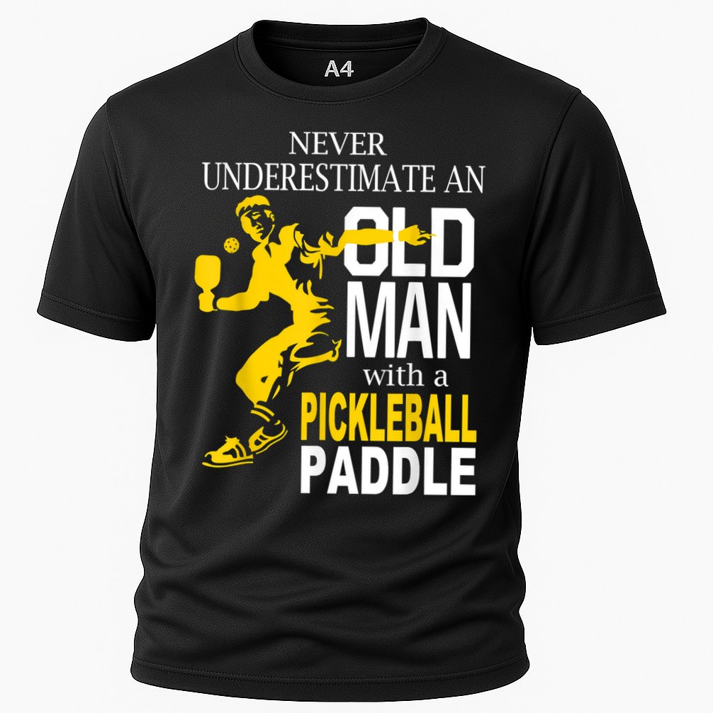 Never Underestimate Old Man With Pickleball Paddle Performance Shirt