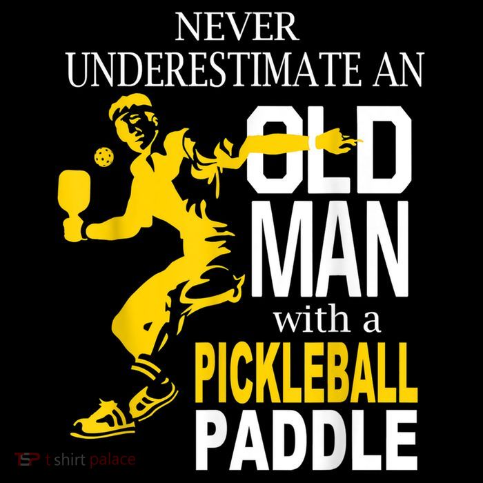 Never Underestimate Old Man With Pickleball Paddle 16 in Basic Backpack