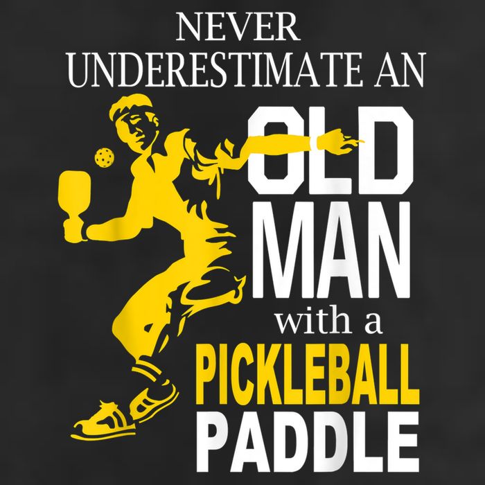 Never Underestimate Old Man With Pickleball Paddle 25L Jumbo Tote