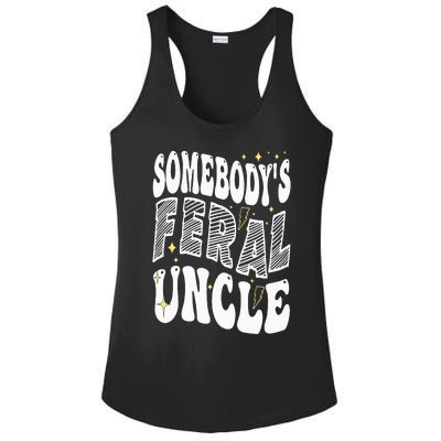 New Uncle or Uncle To Be Somebody's Feral Uncle Ladies PosiCharge Competitor Racerback Tank