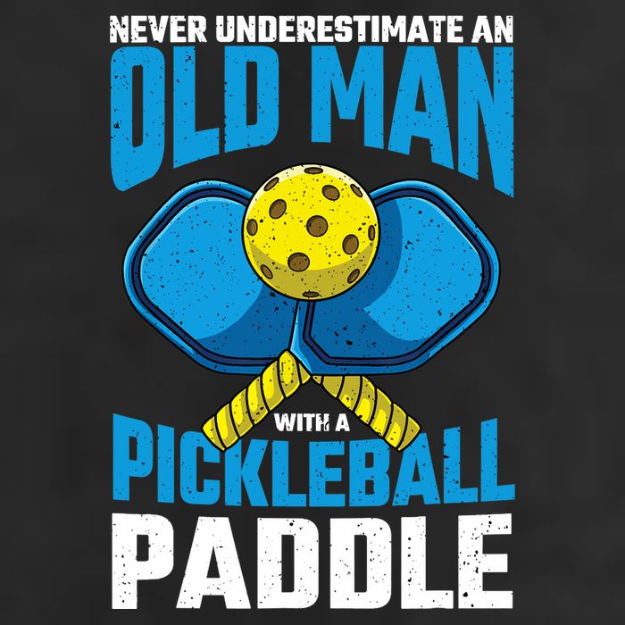 Never Underestimate Old Man Pickleball Paddle Dad Husband Adult Drive Performance Visor