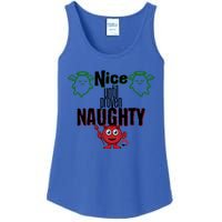 Nice Until Proven Naughty Fun Christmas Design Gift Ladies Essential Tank