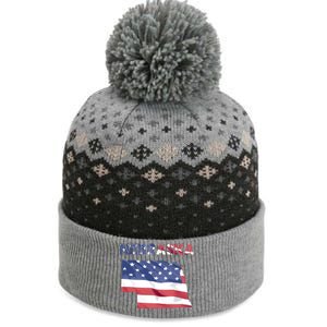 Nebraska Usa Proud United States America Patriot Flag Us Gift The Baniff Cuffed Pom Beanie