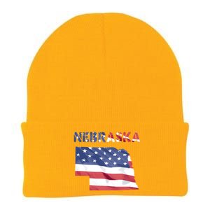 Nebraska Usa Proud United States America Patriot Flag Us Gift Knit Cap Winter Beanie