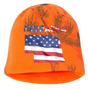 Nebraska Usa Proud United States America Patriot Flag Us Gift Kati - Camo Knit Beanie