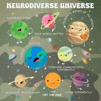 Neurodiverse Universe Planet Autism Awareness Support Squad Legacy Tie Dye Trucker Hat