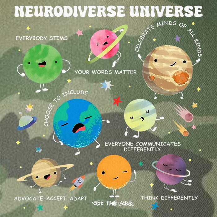 Neurodiverse Universe Planet Autism Awareness Support Squad Legacy Tie Dye Trucker Hat