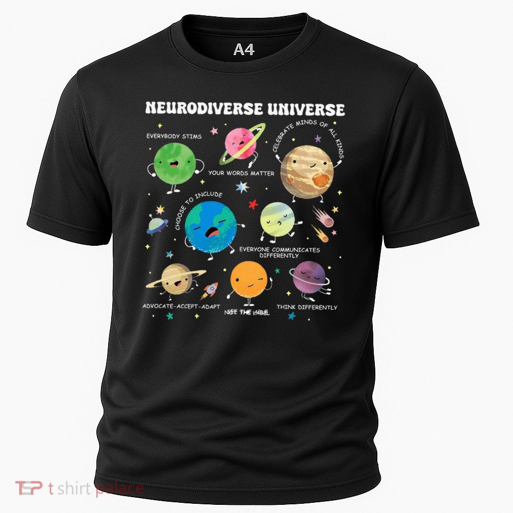 Neurodiverse Universe Planet Autism Awareness Support Squad Performance Shirt