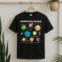 Neurodiverse Universe Planet Autism Awareness Support Squad T-Shirt