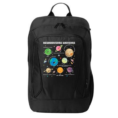 Neurodiverse Universe Planet Autism Awareness Support Squad City Backpack