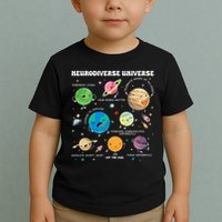 Neurodiverse Universe Planet Autism Awareness Support Squad Toddler T-Shirt