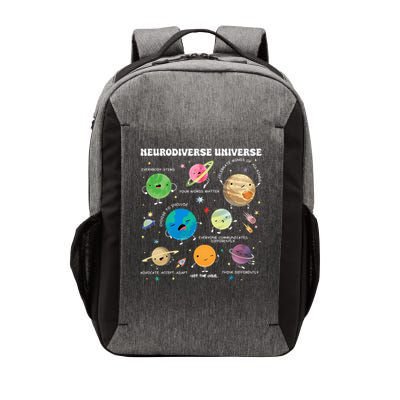 Neurodiverse Universe Planet Autism Awareness Support Squad Vector Backpack