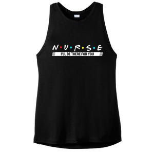 Nurse Be There For You Ladies PosiCharge Tri-Blend Wicking Tank