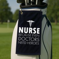 Nurse Because Even Doctors Need Heroes Golf Towel