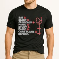 Nurse Eat Sleep Panic Clinicals Repeat Cooling Performance Crew T-Shirt