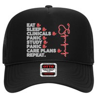 Nurse Eat Sleep Panic Clinicals Repeat Trucker Hat