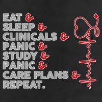 Nurse Eat Sleep Panic Clinicals Repeat Trucker Hat