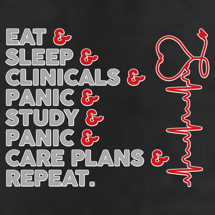 Nurse Eat Sleep Panic Clinicals Repeat Trucker Hat