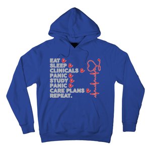 Nurse Eat Sleep Panic Clinicals Repeat Hoodie