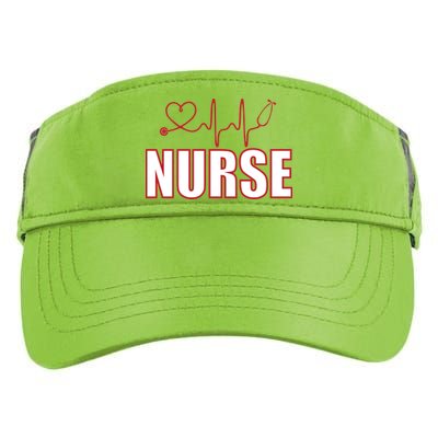 Nurse Heartbeat Logo Adult Drive Performance Visor