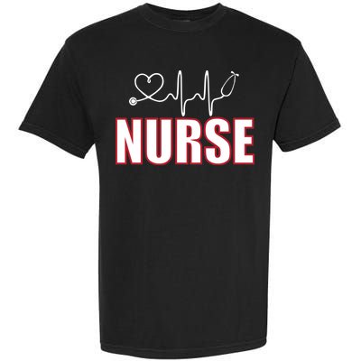 Nurse Heartbeat Logo Garment-Dyed Heavyweight T-Shirt