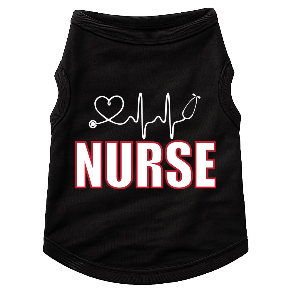 Nurse Heartbeat Logo Doggie Tank